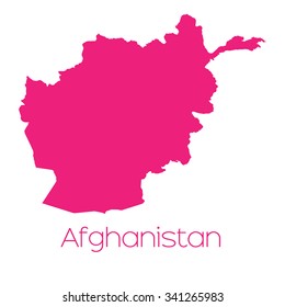 A Map of the country of Afghanistan