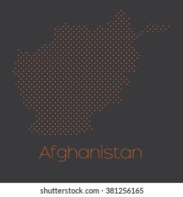 A Map of the country of Afghanistan