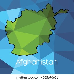 A Map of the country of Afghanistan
