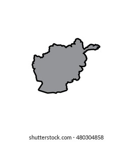 A Map of the country of Afghanistan