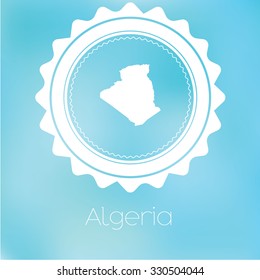 A Map of the country of Algeria