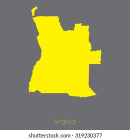 A Map of the country of Angola