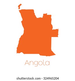 A Map of the country of Angola