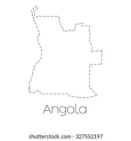 A Map of the country of Angola