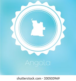 A Map of the country of Angola