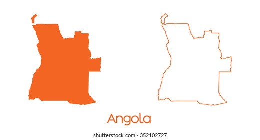 A Map of the country of Angola