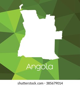 A Map of the country of Angola