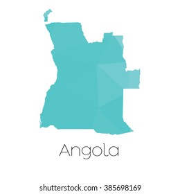 A Map of the country of Angola