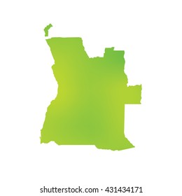A Map of the country of Angola