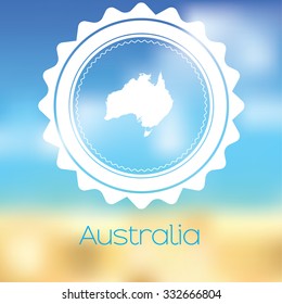 A Map of the country of Australia