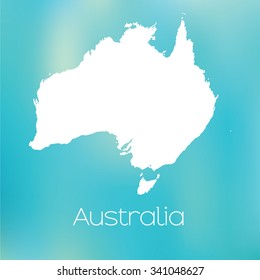 A Map of the country of Australia