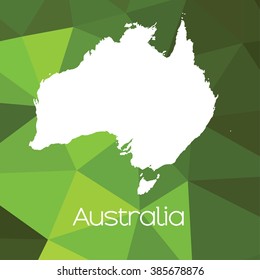 A Map of the country of Australia