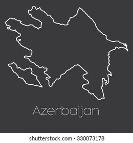 A Map of the country of Azerbaijan