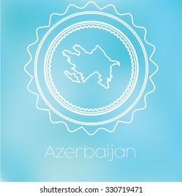 A Map of the country of Azerbaijan