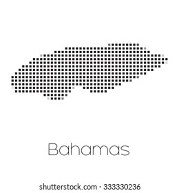 A Map of the country of Bahamas