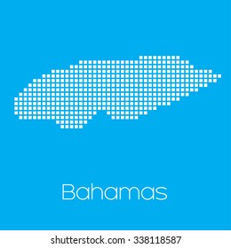 A Map of the country of Bahamas