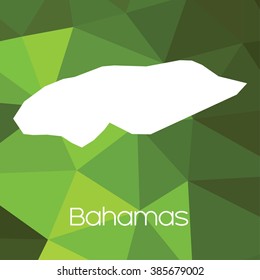 A Map of the country of Bahamas