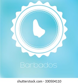 A Map of the country of Barbados