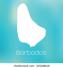 Map Country Barbados Stock Vector (Royalty Free) 341048618 | Shutterstock