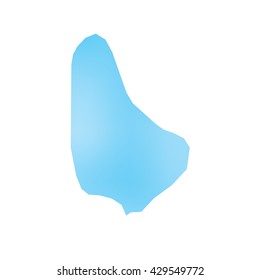 A Map of the country of Barbados