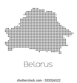 A Map of the country of Belarus