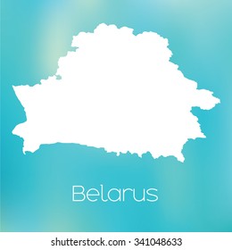 A Map of the country of Belarus