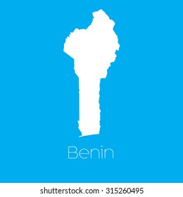A Map of the country of Benin