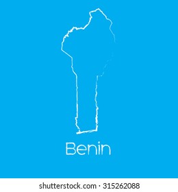 A Map of the country of Benin