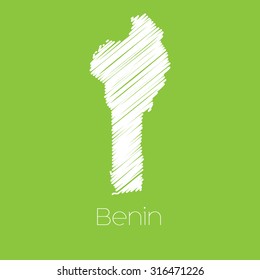 A Map of the country of Benin