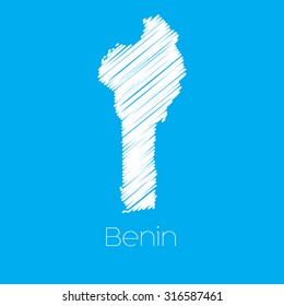 A Map of the country of Benin