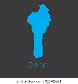 A Map of the country of Benin