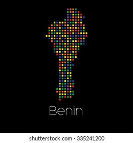 A Map of the country of Benin