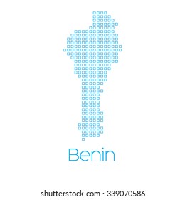 A Map of the country of Benin