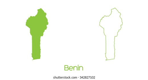 A Map of the country of Benin
