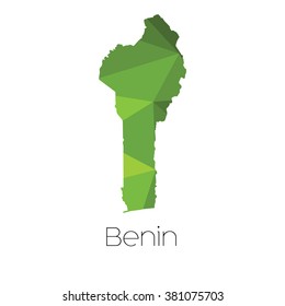 A Map of the country of Benin