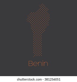 A Map of the country of Benin