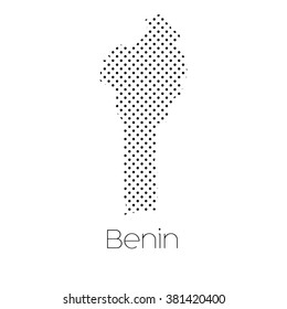 A Map of the country of Benin