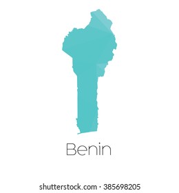 A Map of the country of Benin