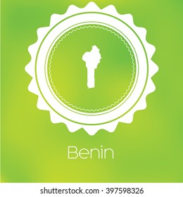 A Map of the country of Benin