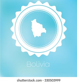 A Map of the country of Bolivia