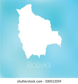 A Map of the country of Bolivia