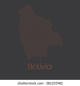 A Map of the country of Bolivia