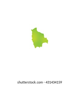 A Map of the country of Bolivia