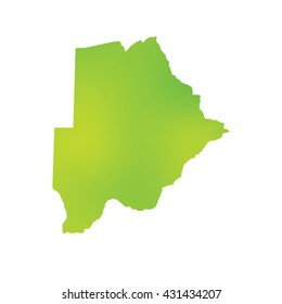 A Map of the country of Botswana