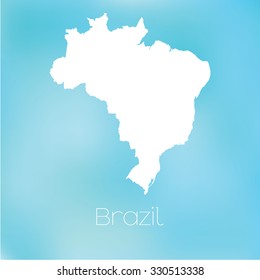 A Map of the country of Brazil