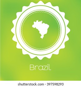 A Map of the country of Brazil