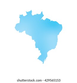 A Map of the country of Brazil