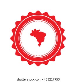 A Map of the country of Brazil