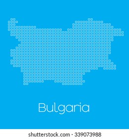 A Map of the country of Bulgaria