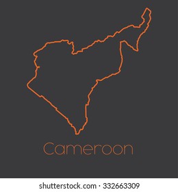 A Map of the country of Cameroon